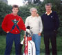 Gary Davidson met vader en opa, drie generaties Golfpro's!